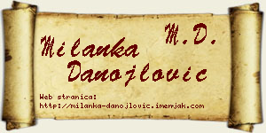 Milanka Danojlović vizit kartica